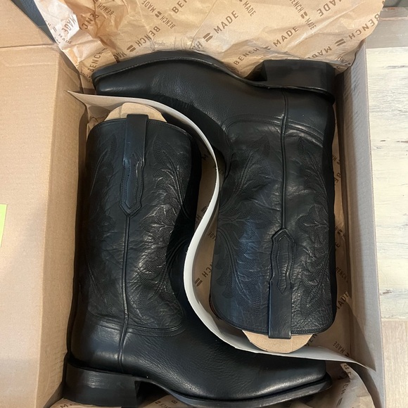 Ariat Bench Made- Black Bison Leather Boots - Picture 9 of 10